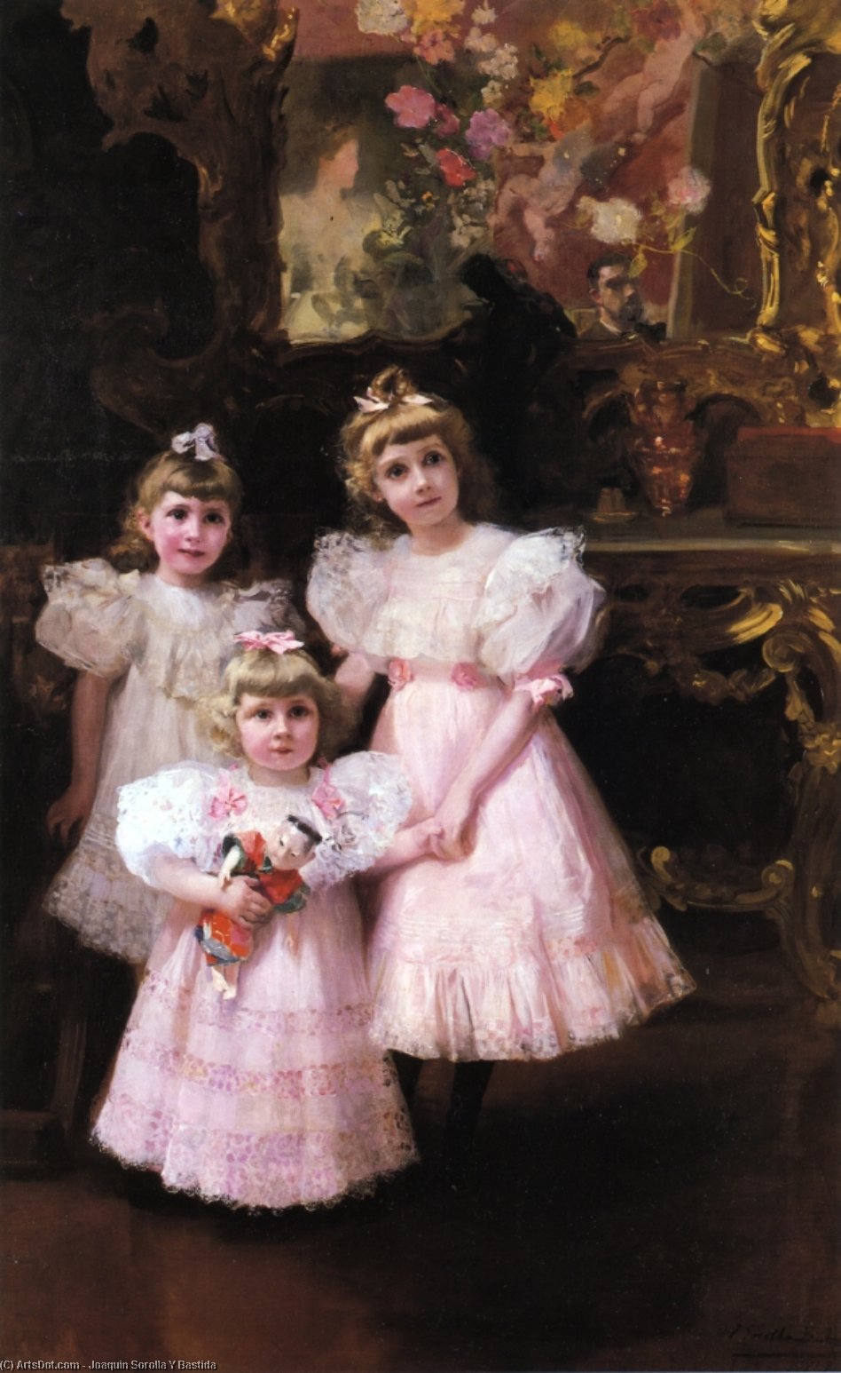 The Three Errazuriz Sisters — Joaquín Sorolla Y Bastida