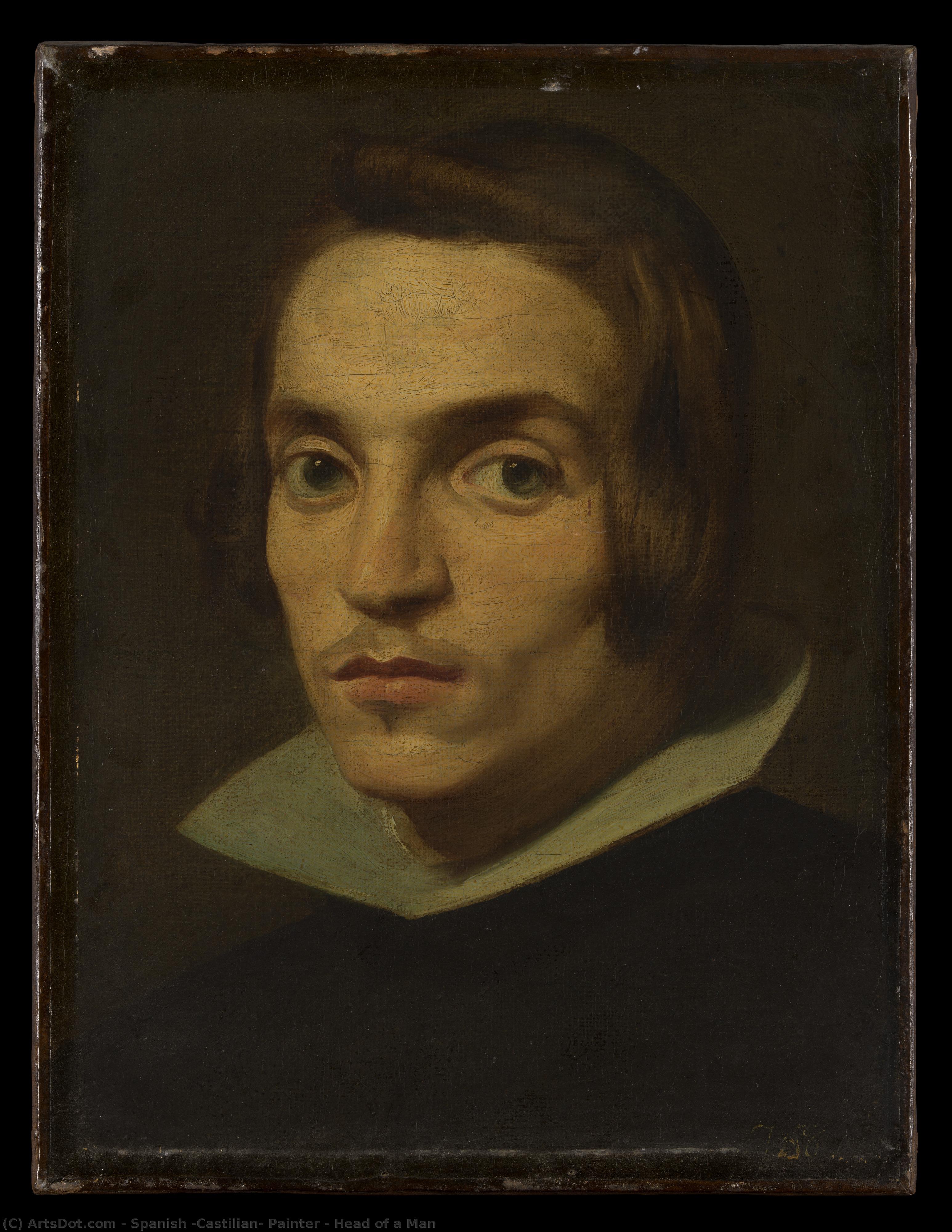 Head Of A Man — Spanish (castilian) Painter