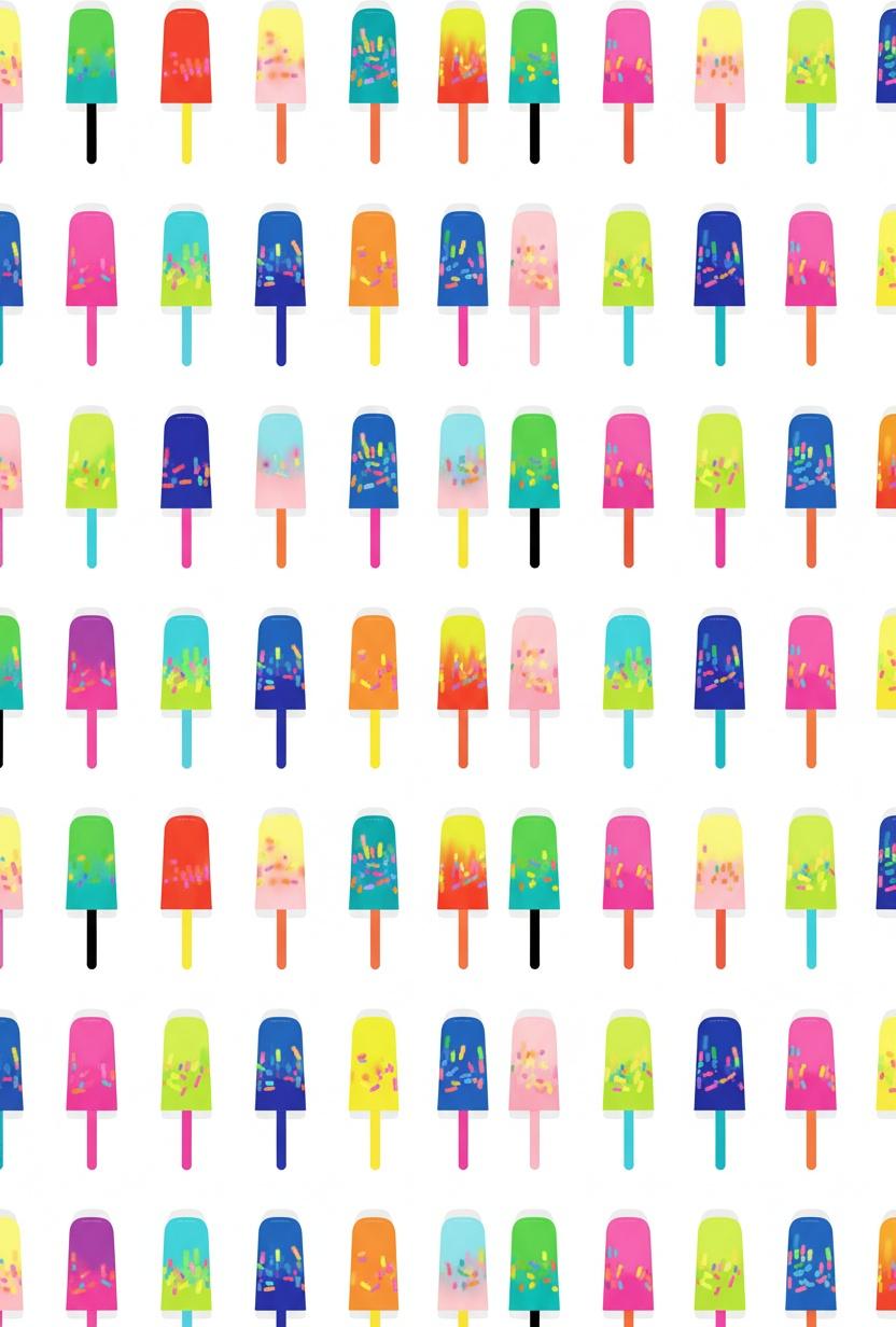Ritmos Cromáticos En Una Cuadrícula Simétrica De Vibrantes Iconos Del Pop Art — Clément Hardy