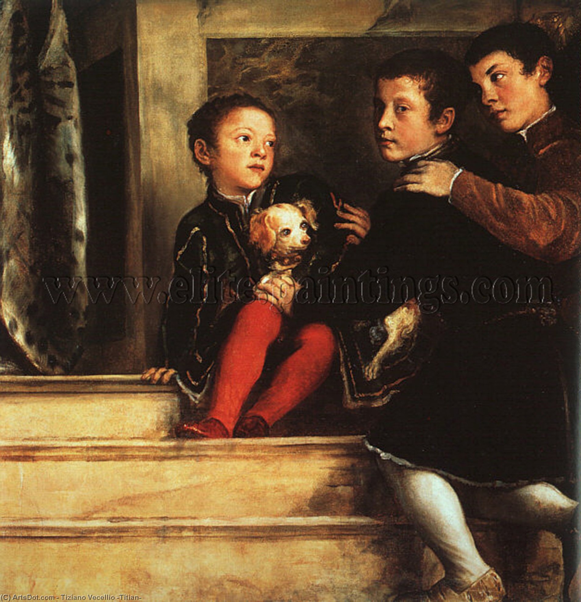 Votivportrait Der Vendramin Familie — Tizian