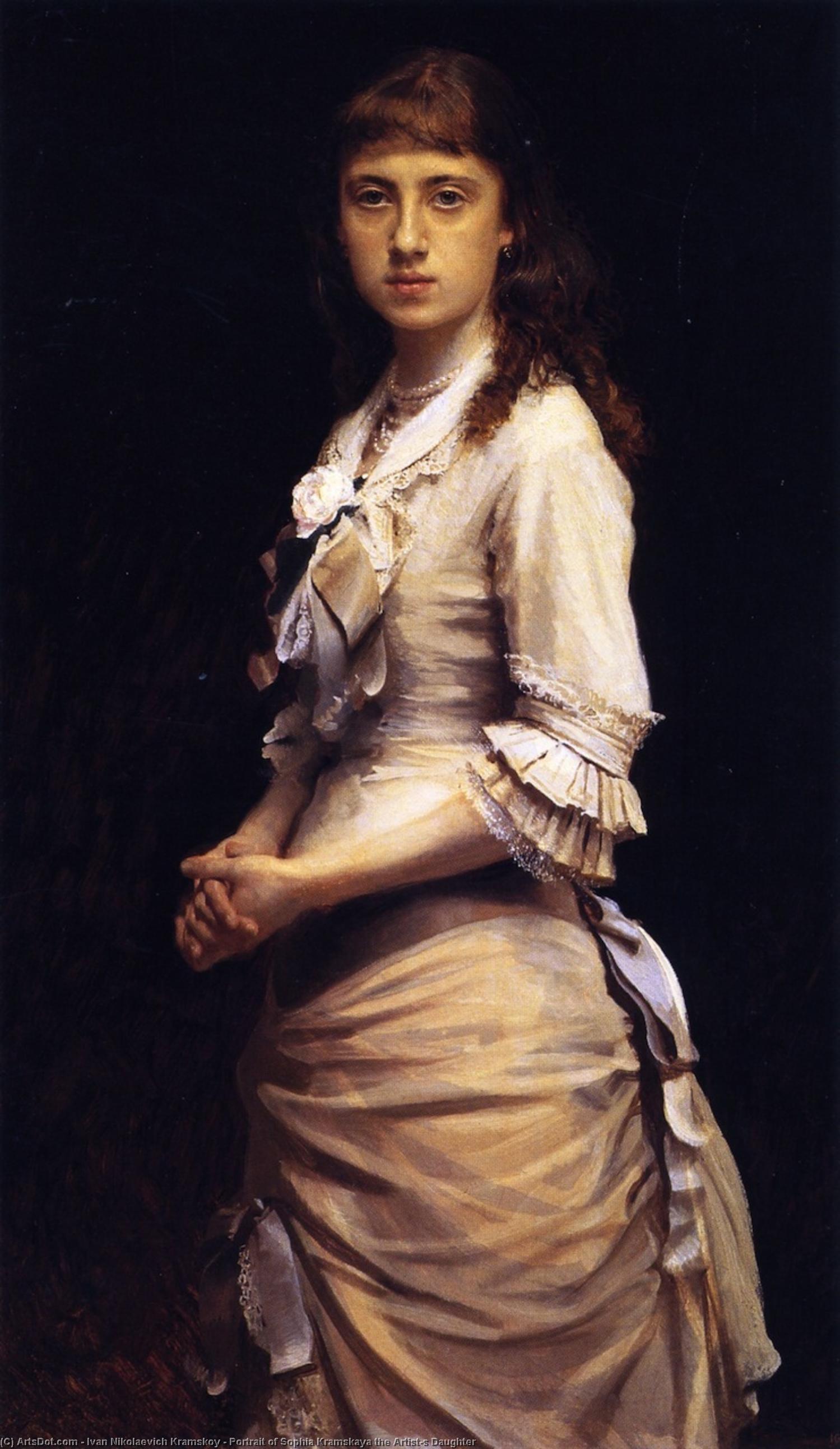 Portrait Of Sophia Kramskaya The Artist-s Daughter — Ivan Nikolajewitsch Kramskoj