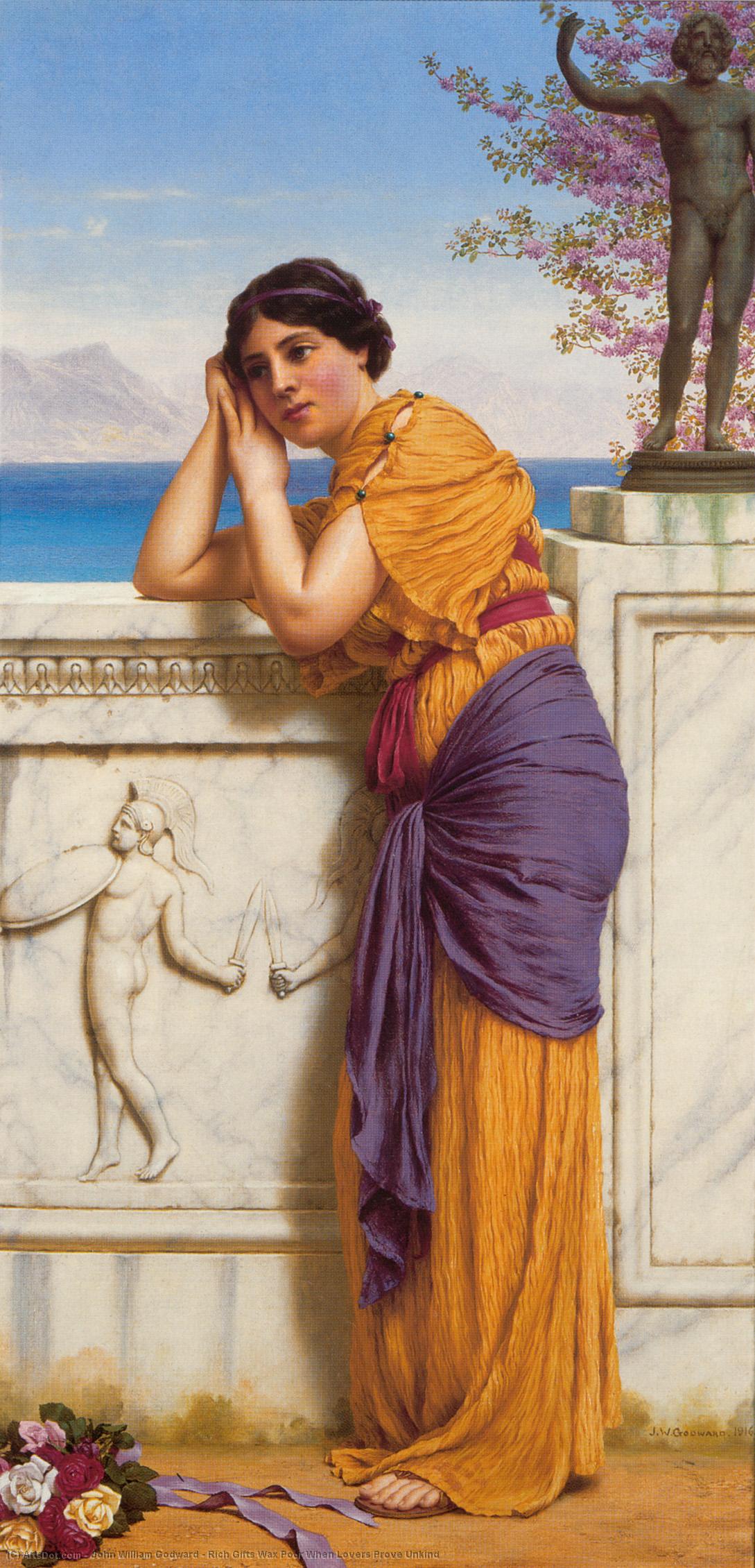 Rich Gifts Wax Poor When Lovers Prove Unkind — R.b.a John William Godward
