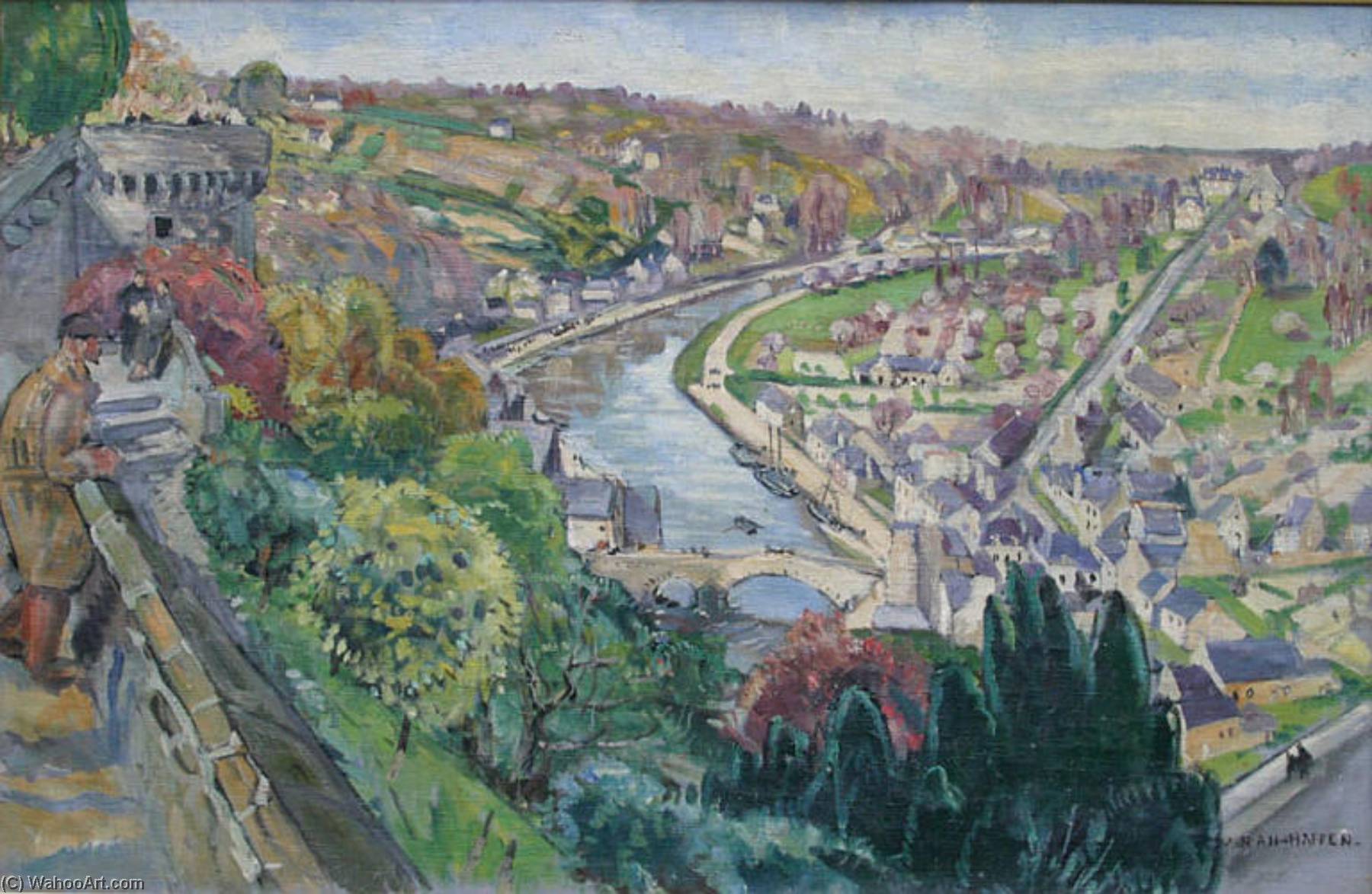 La Rance Vue Des Remparts De Dinan — Yvonne Jean Haffen