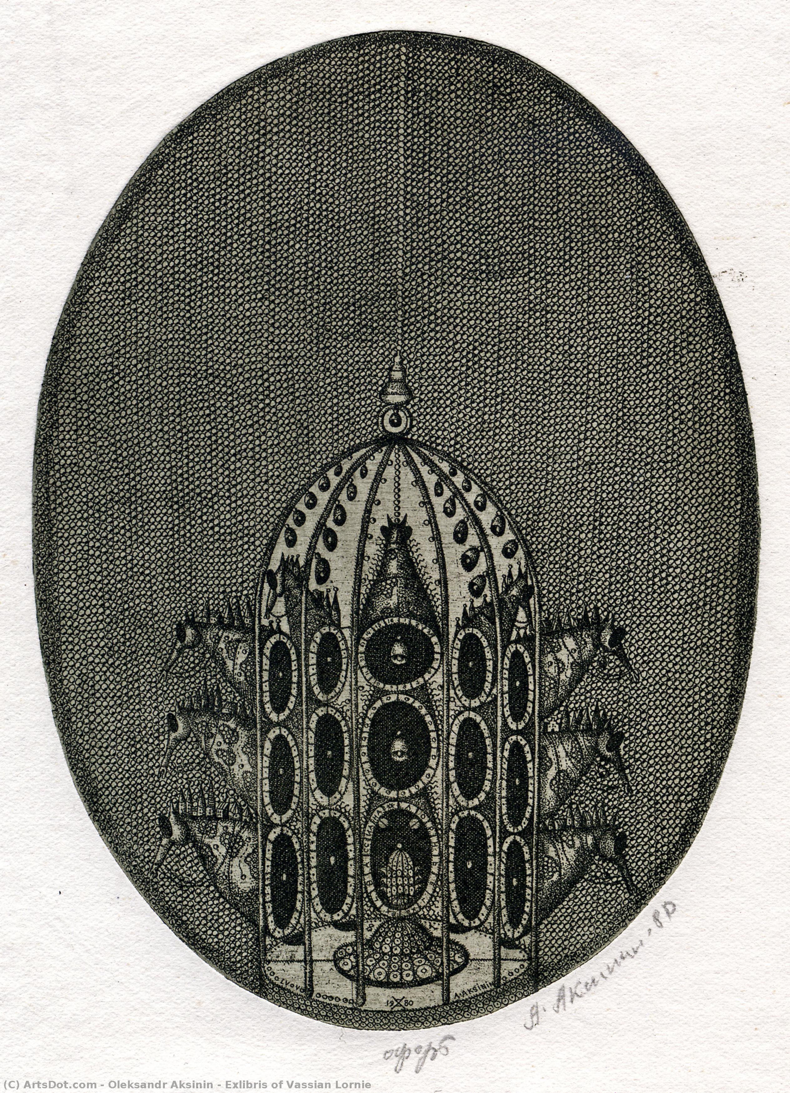 Exlibris Of Vassian Lornie — Oleksandr Aksinin