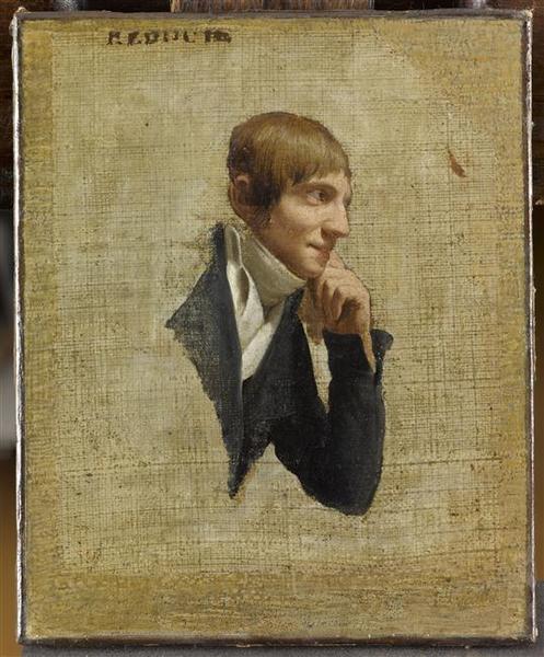 Portrait De Pierre Joseph Redouté, (1759 1840), Peintre De Fleurs — Louis Léopold Boilly