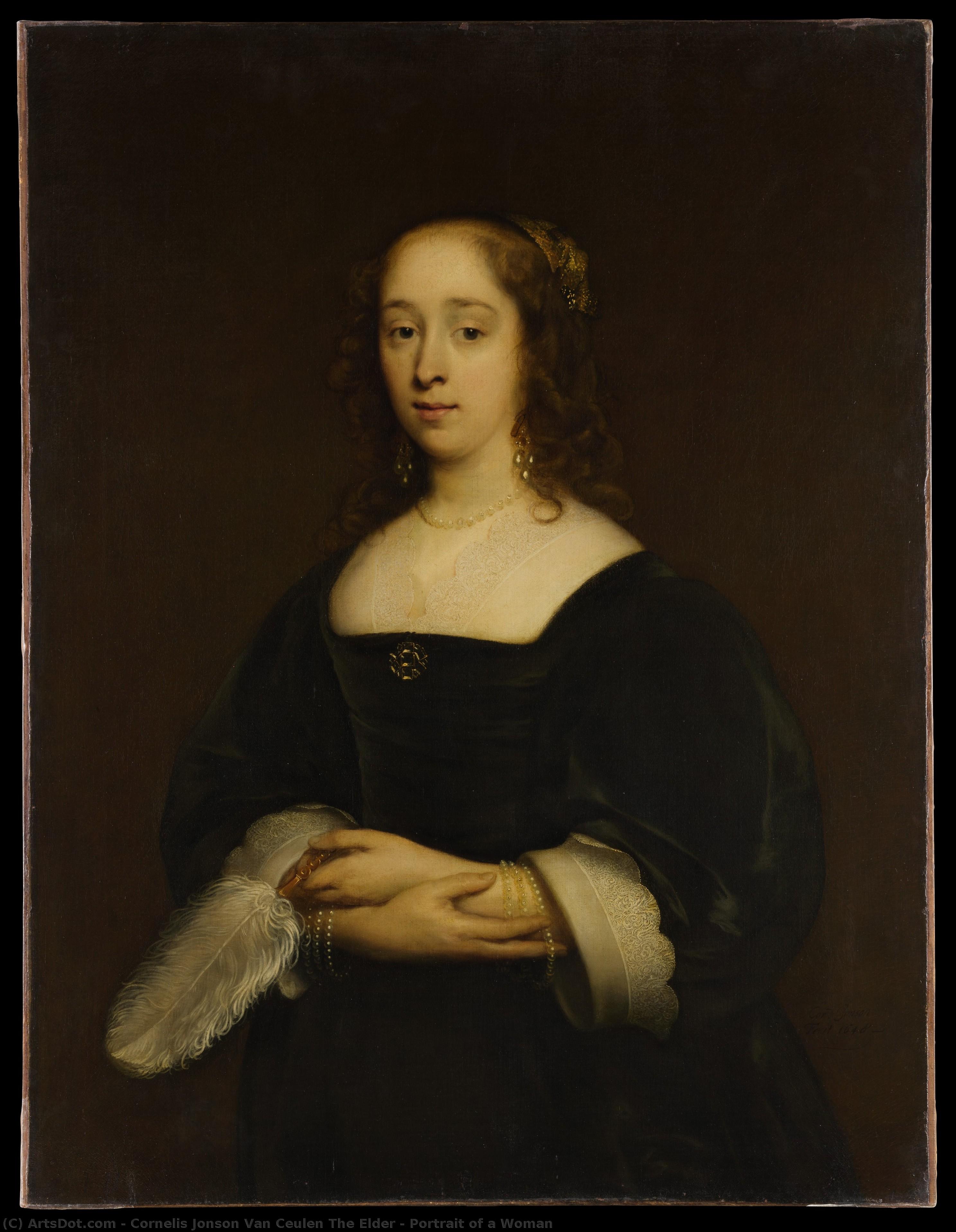 Portrait Of A Woman — Cornelis Jonson Van Ceulen