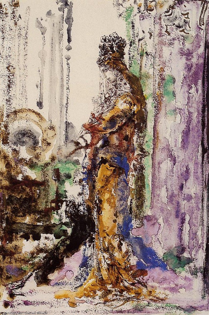 Woman And Panther (also Known As Salome And The Panther) — Gustave Moreau