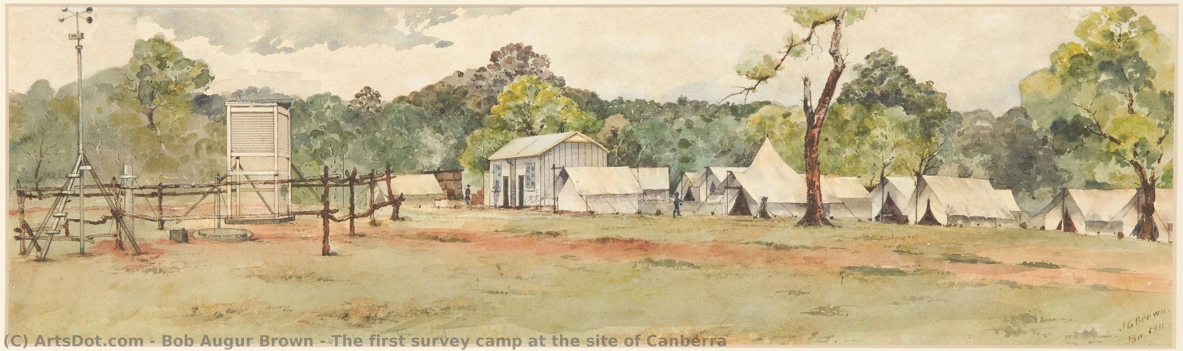 The First Survey Camp At The Site Of Canberra — Bob Augur Brown