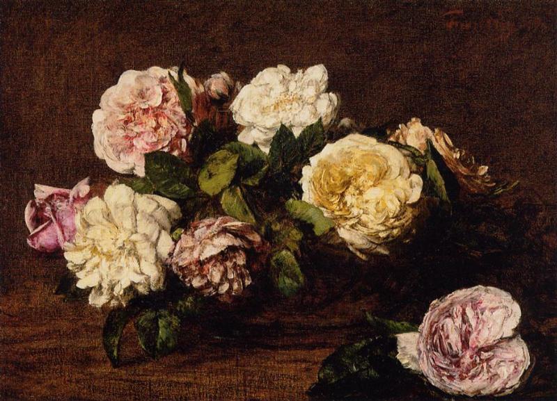 Flowers. Roses — Henri Fantin-latour
