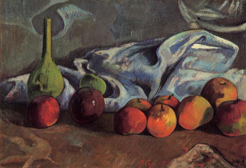Still Life With Apples And Green Vase — Eugène Henri Paul Gauguin