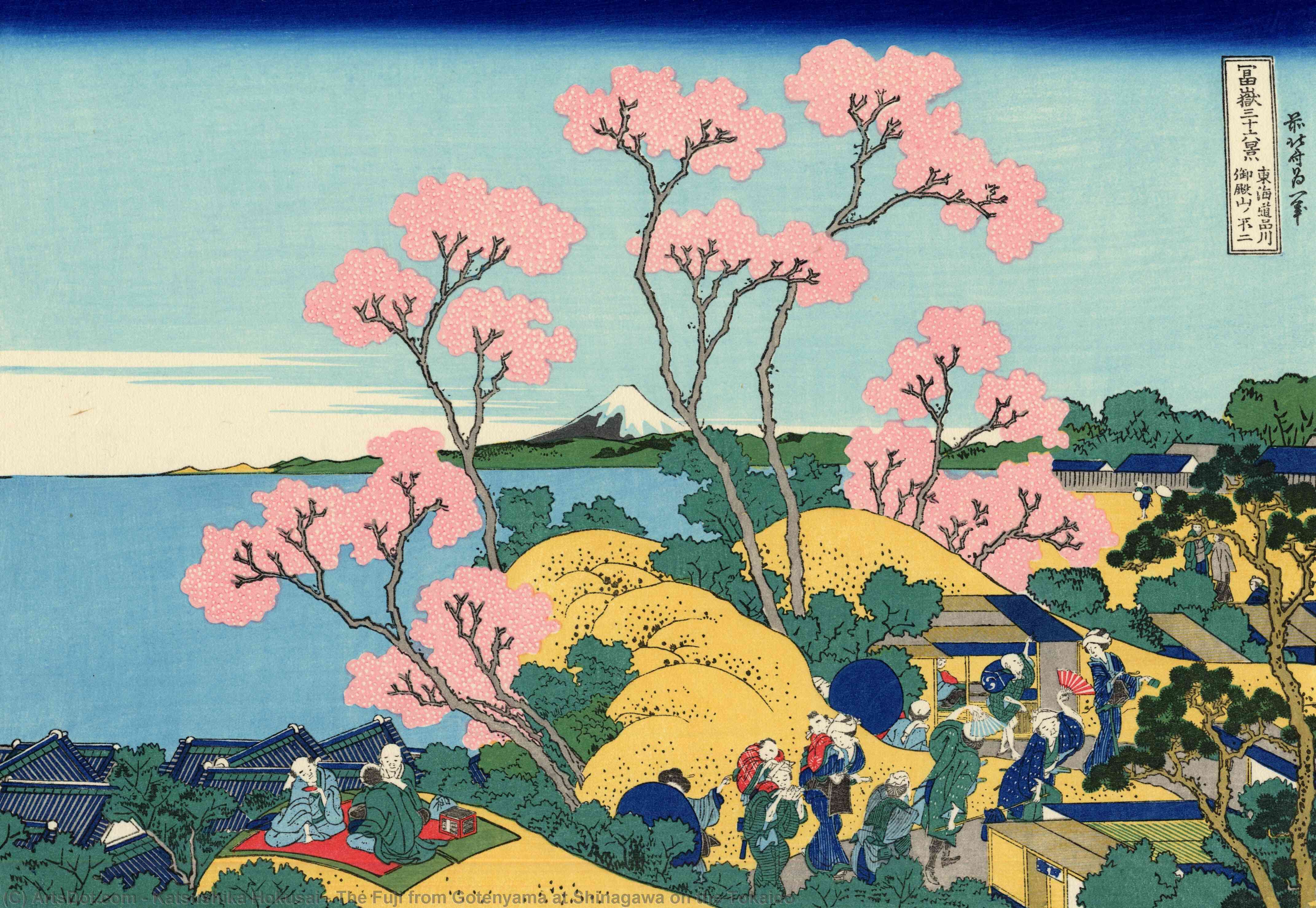 The Fuji From Gotenyama At Shinagawa On The Tokaido — Хокусаи Кацушика