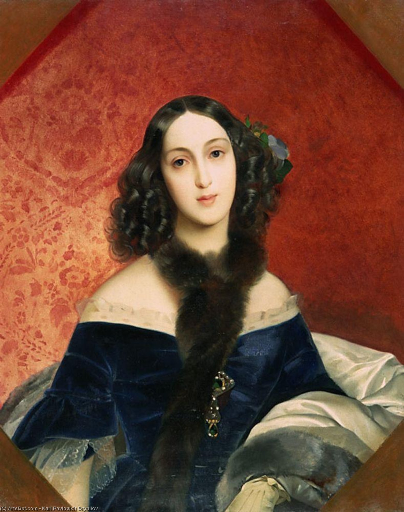 Portrait Of M. A. Beck — Karl Pavlovich Bryullov