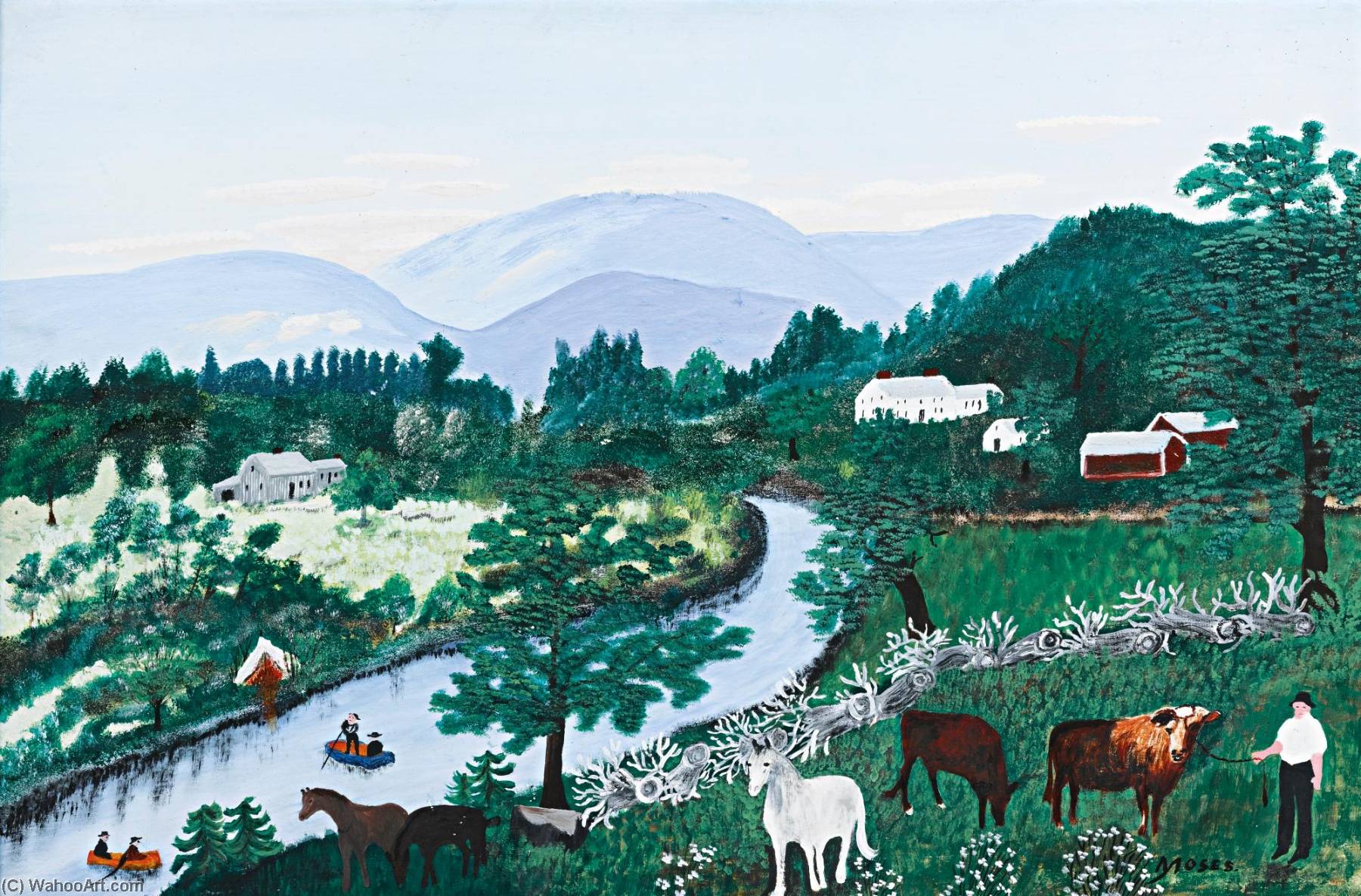 At The Bend Of The River — Anna Mary Robertson