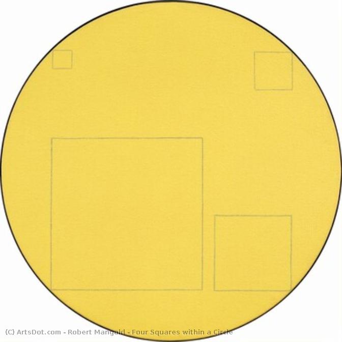 Four Squares Within A Circle — Роберт Мангольд