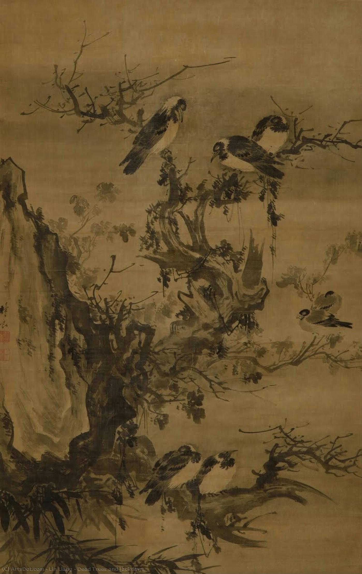 Dead Trees And Jackdaws — Lin Liang