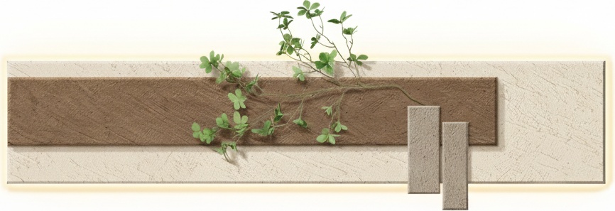 Living Wall Art: Wood & Stone Biophilic Panel With Led Illumination