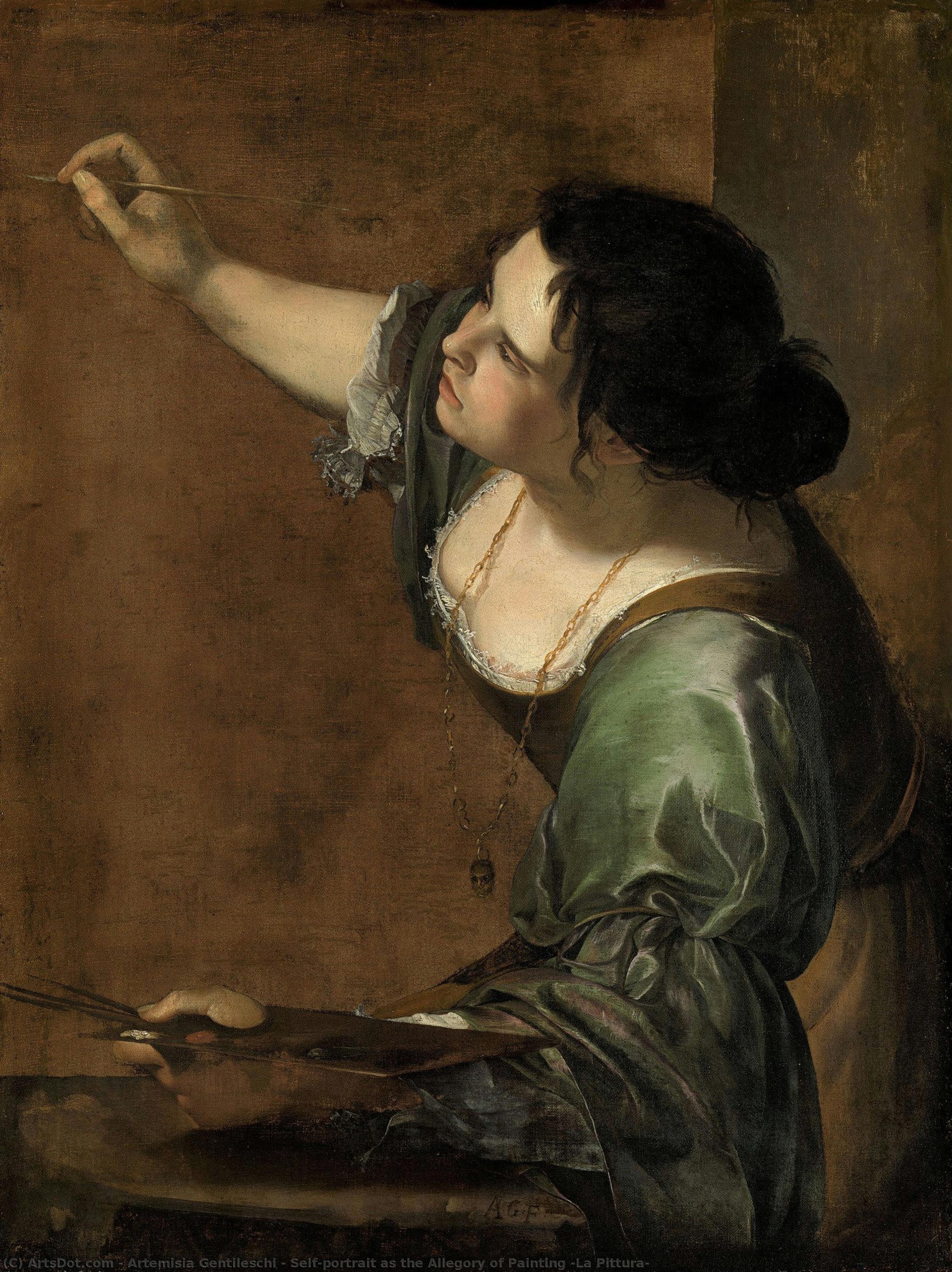 Selbstporträt Als Allegorie Der Malerei — Artemisia Gentileschi