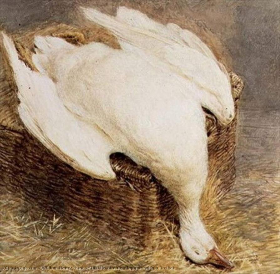 Still Life Of A Dead Goose With A Basket — William Henry Hunt