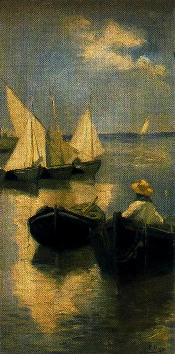 Boats With Figure — イグナシオ・ディアス・オラーノ