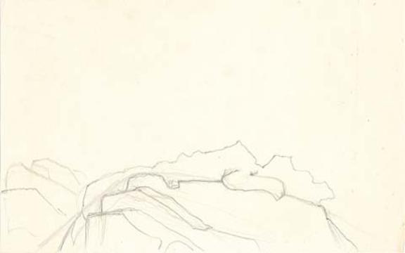 Cursory Sketch Of Mountain Landscape 17 — Nicholas Roerich