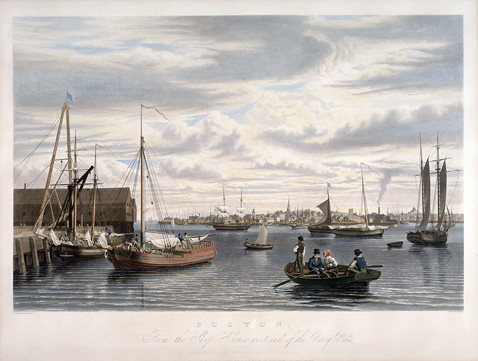 Boston, From The Ship House, West End Of The Navy Yard — William James Bennett