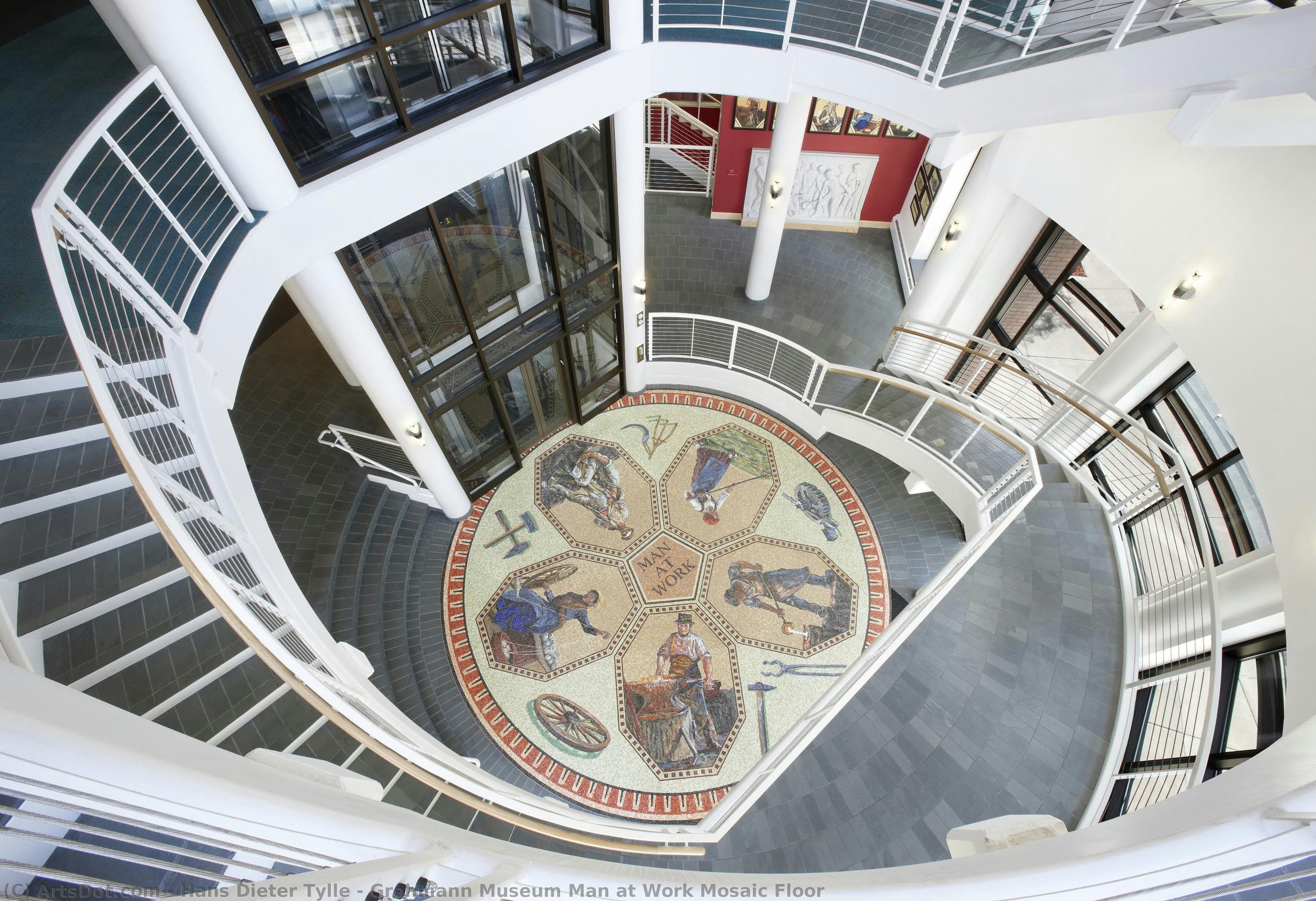 Grohmann Museum Man At Work Mosaic Floor — Hans Dieter Tylle