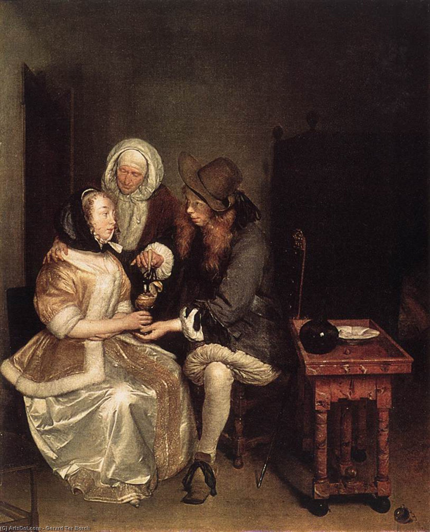 The Glass Of Lemonade — Gerard Ter Borch