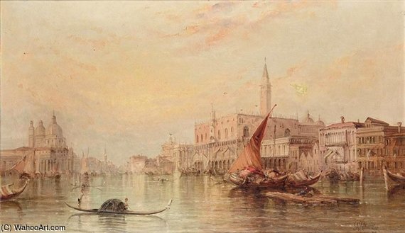 The Grand Canal With The Doge's Palace — Alfred Pollentine