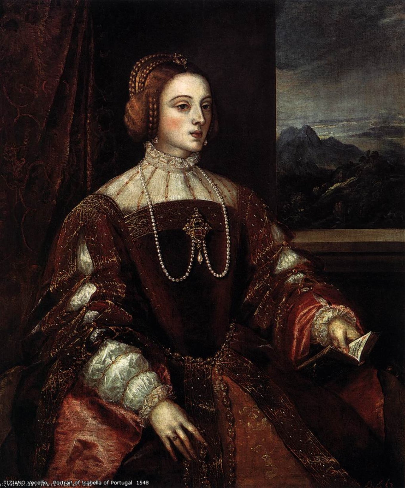 Porträt Isabella Von Portugal — Tizian