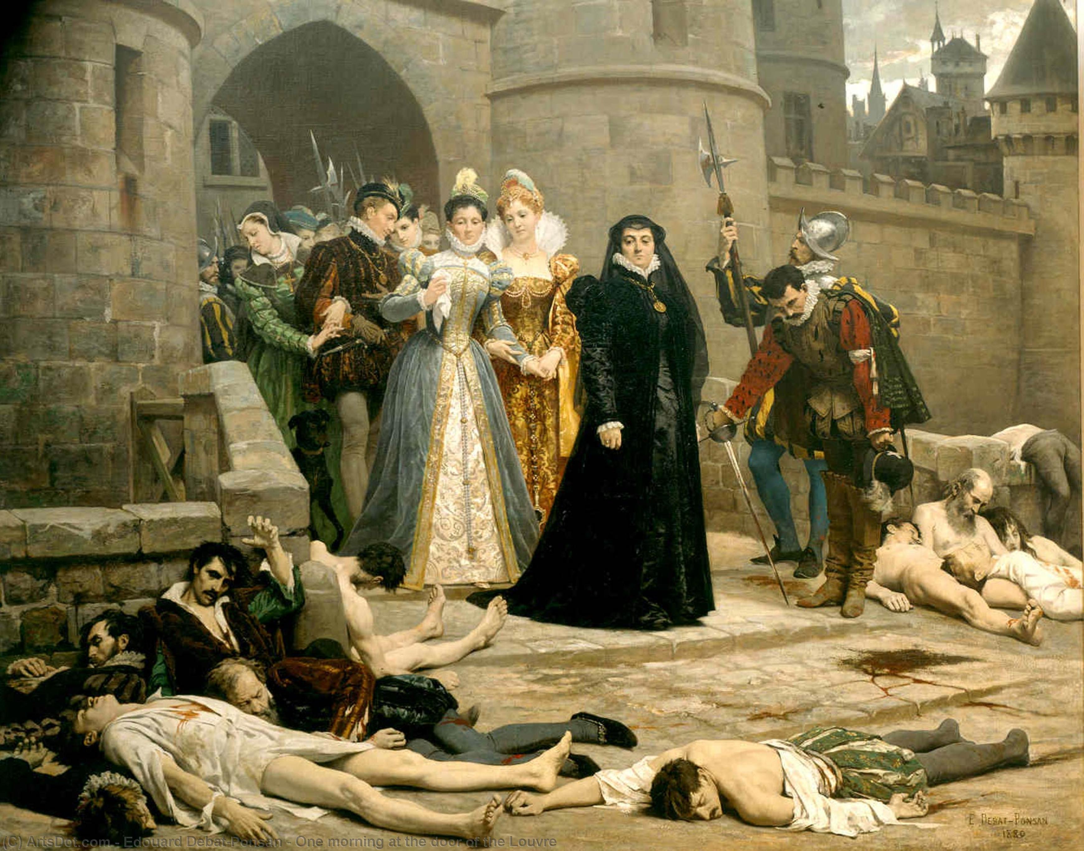 One Morning At The Door Of The Louvre — Édouard Debat-ponsan