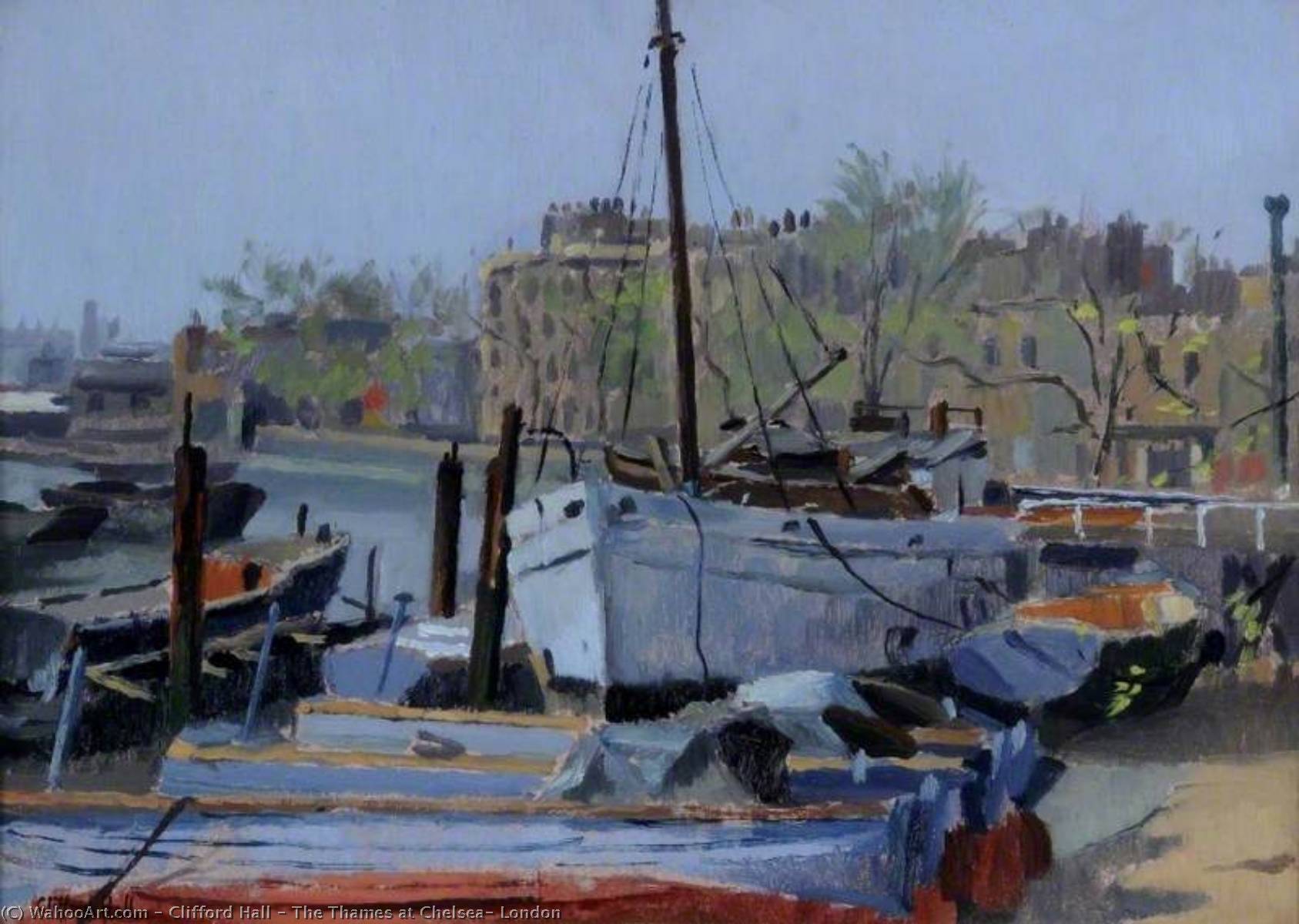 The Thames At Chelsea, London — Clifford Hall