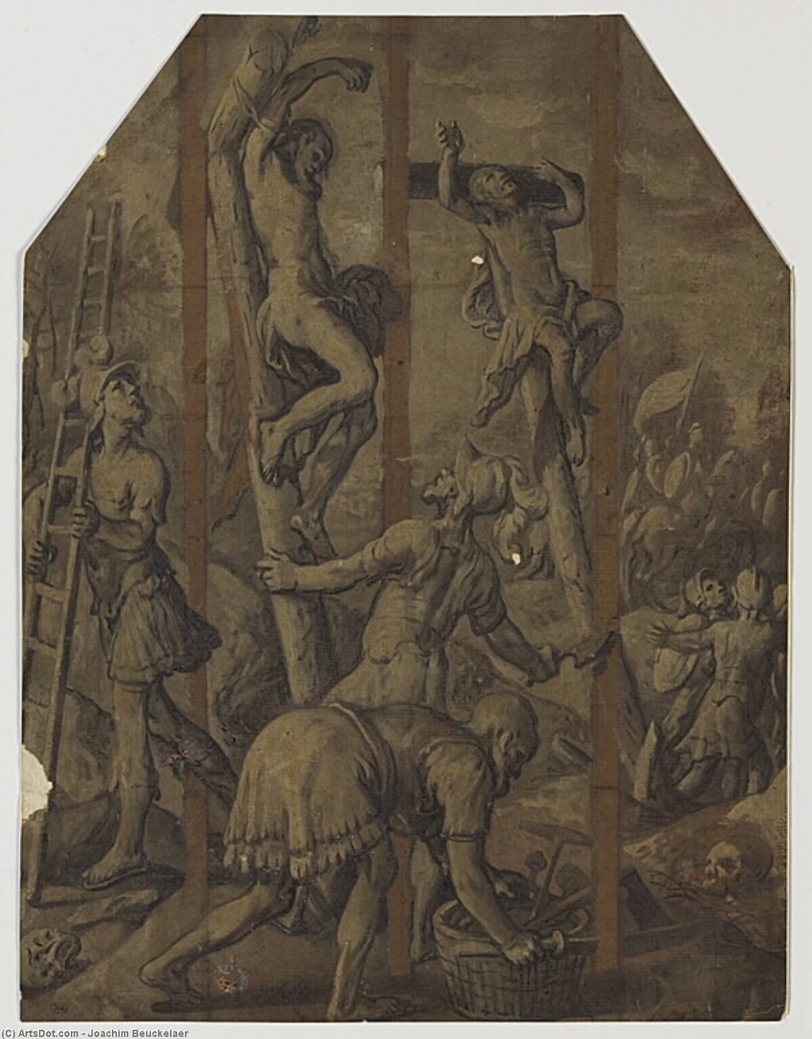 The Two Thieves Crucified — Joachim Beuckelaer