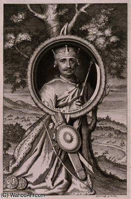 William Ii 'rufus' (c.1056-1100) King Of England From 1087, Engraved By The Artist (engraving) — George Vertue