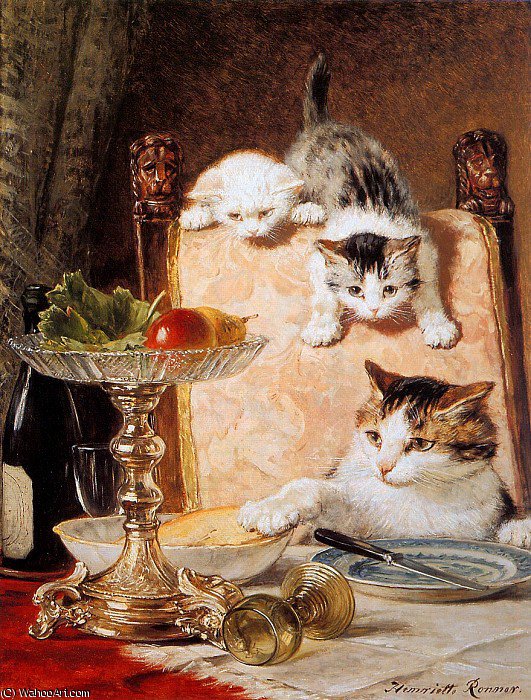 Les Ameurs De Fromage Sun — Henriette Ronner Knip