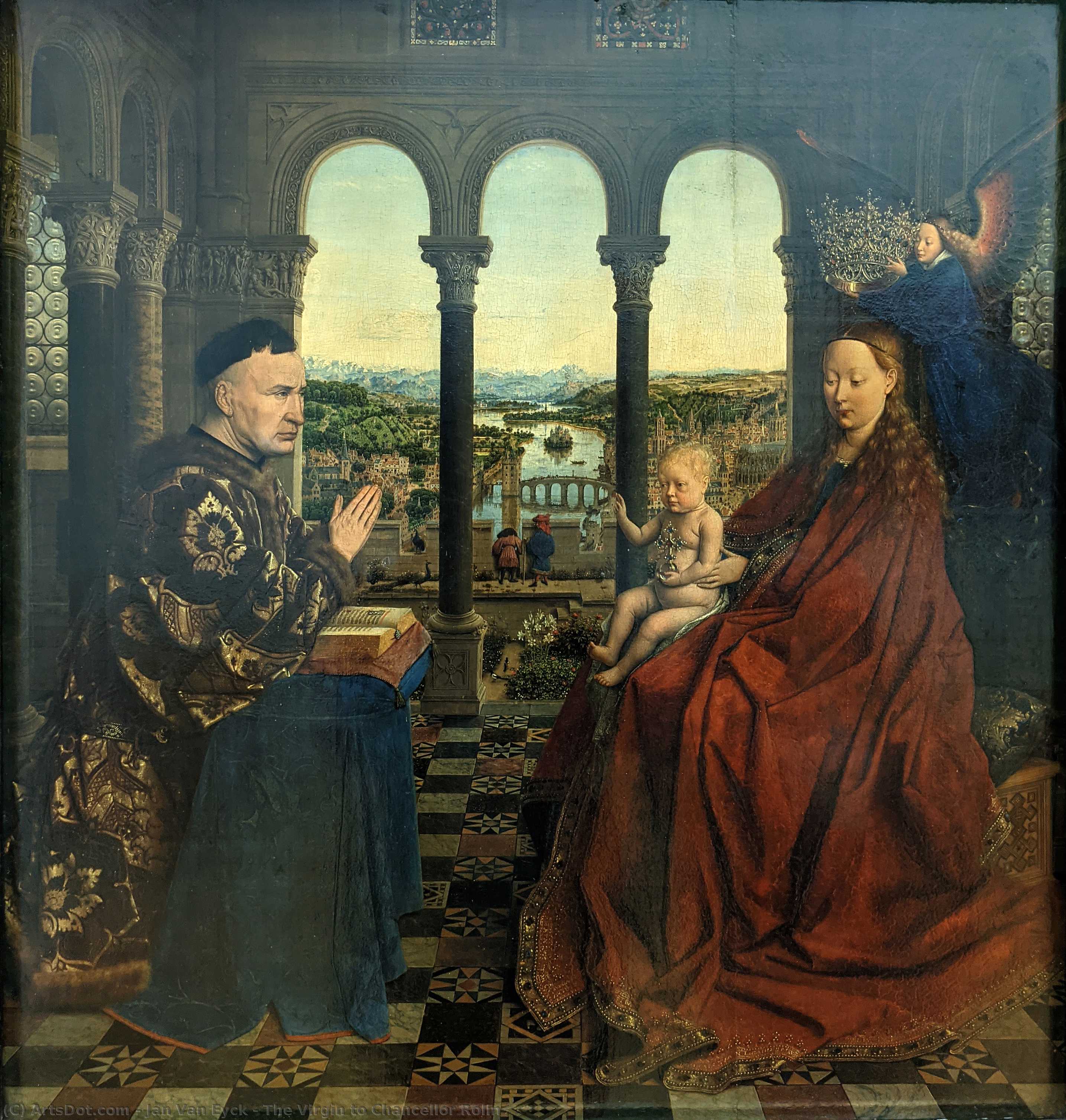 The Virgin To Chancellor Rolin — Jan Van Eyck