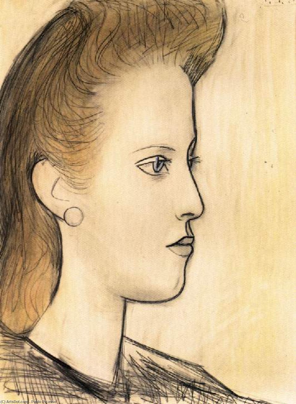 Portrait De Mademoiselle Aubrey — Pablo Picasso