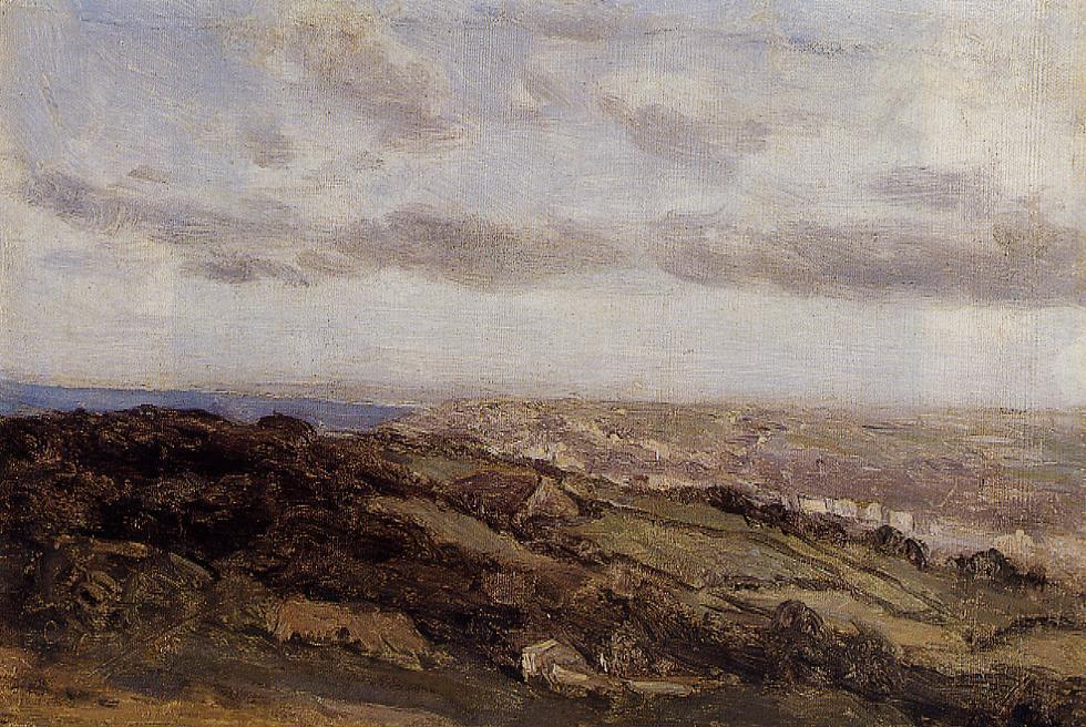 Bologne-sur-mer, View From The High Cliffs — Jean-baptiste-camille Corot