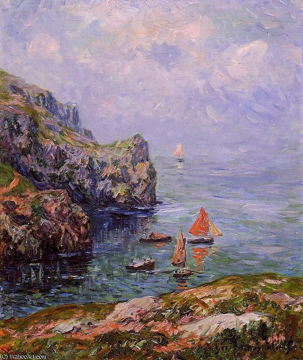 Stormy Weather, Brizellec, Finistere — Henri Moret