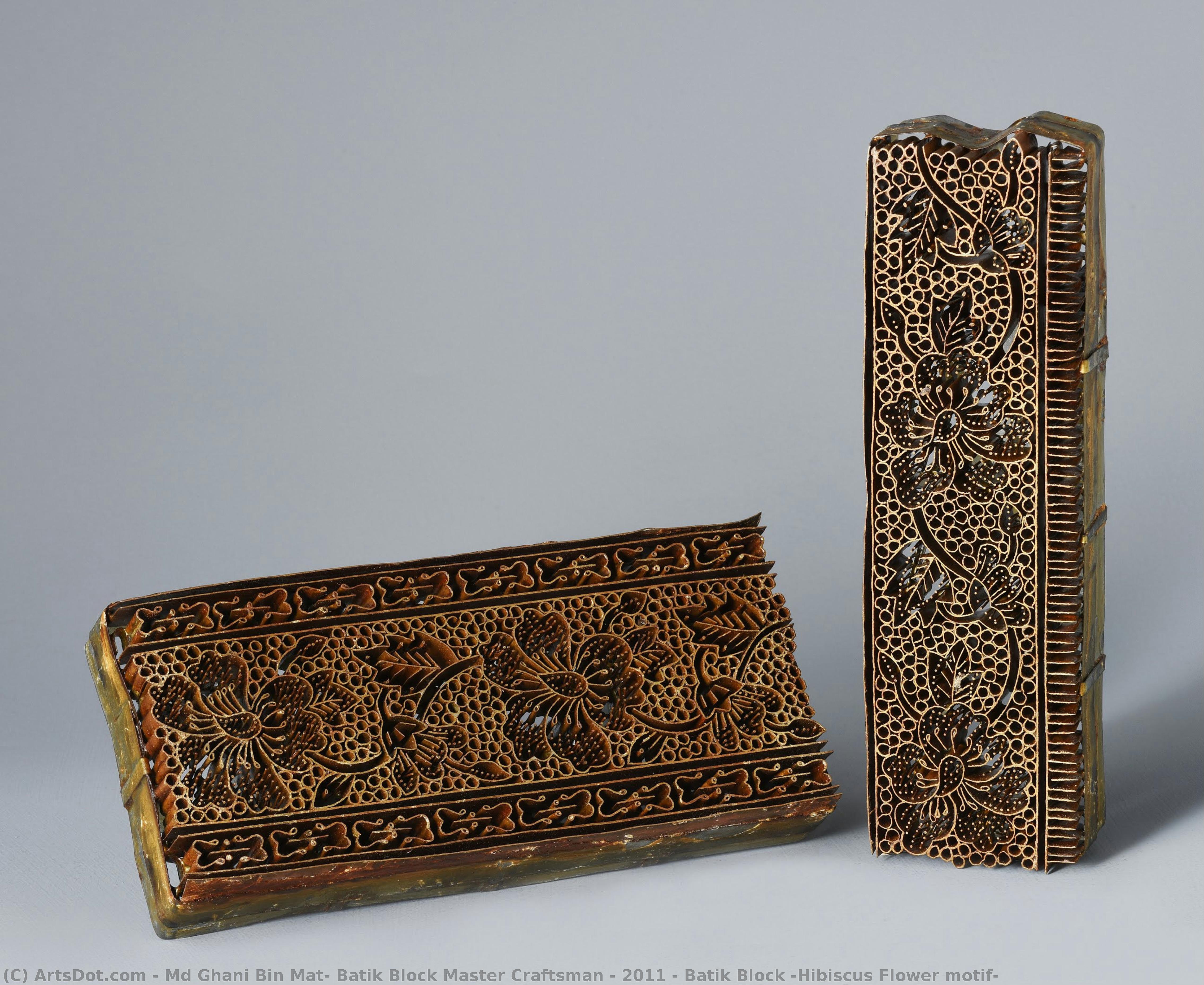 Batik Block (hibiscus Flower Motif) — Md Ghani Bin Mat