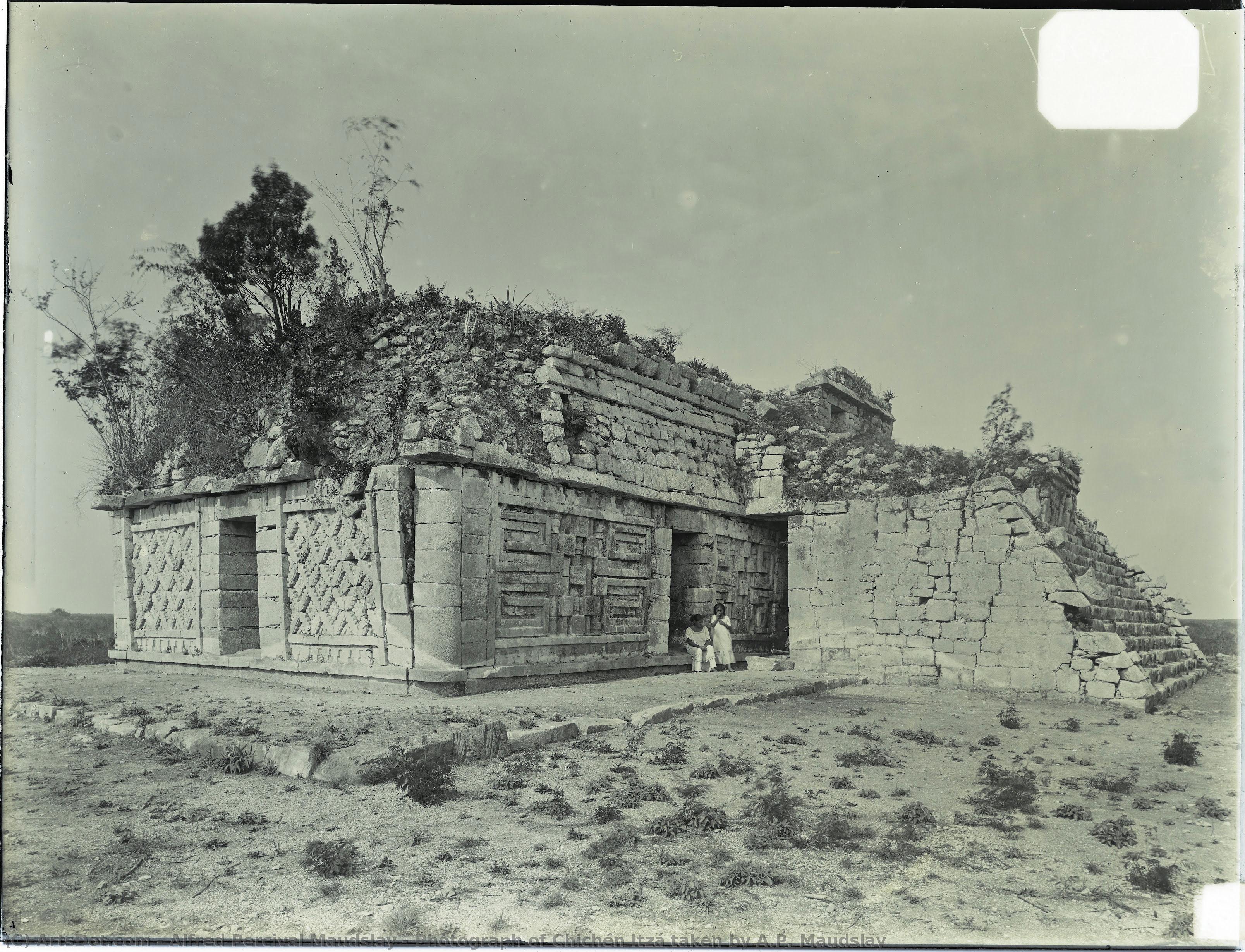 Fotografie Von Chichén Itzá, Aufgenommen Von A.p. Maudslay — Alfred Percival Maudslay