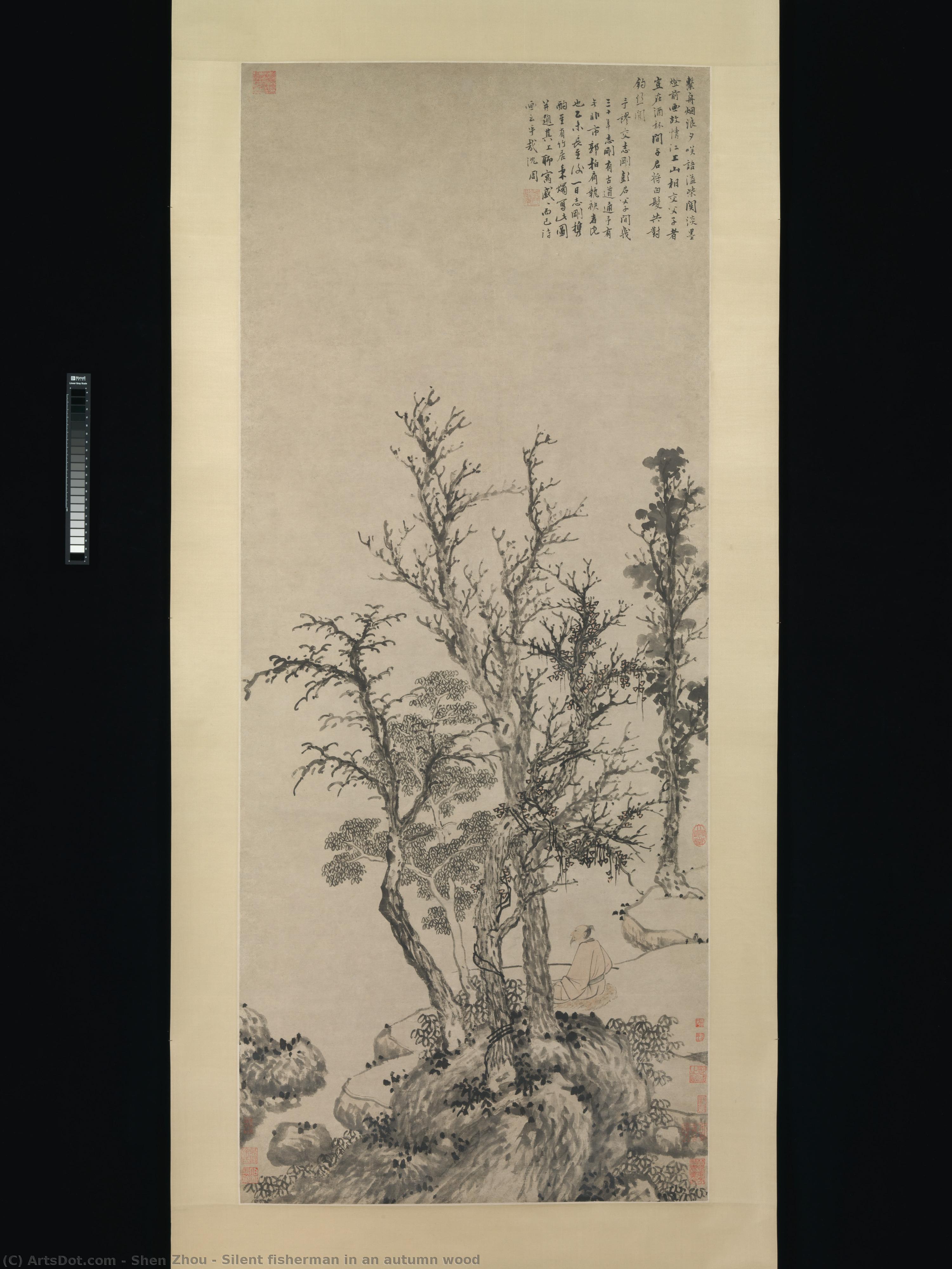 Silent Fisherman In An Autumn Wood — Shen Zhou