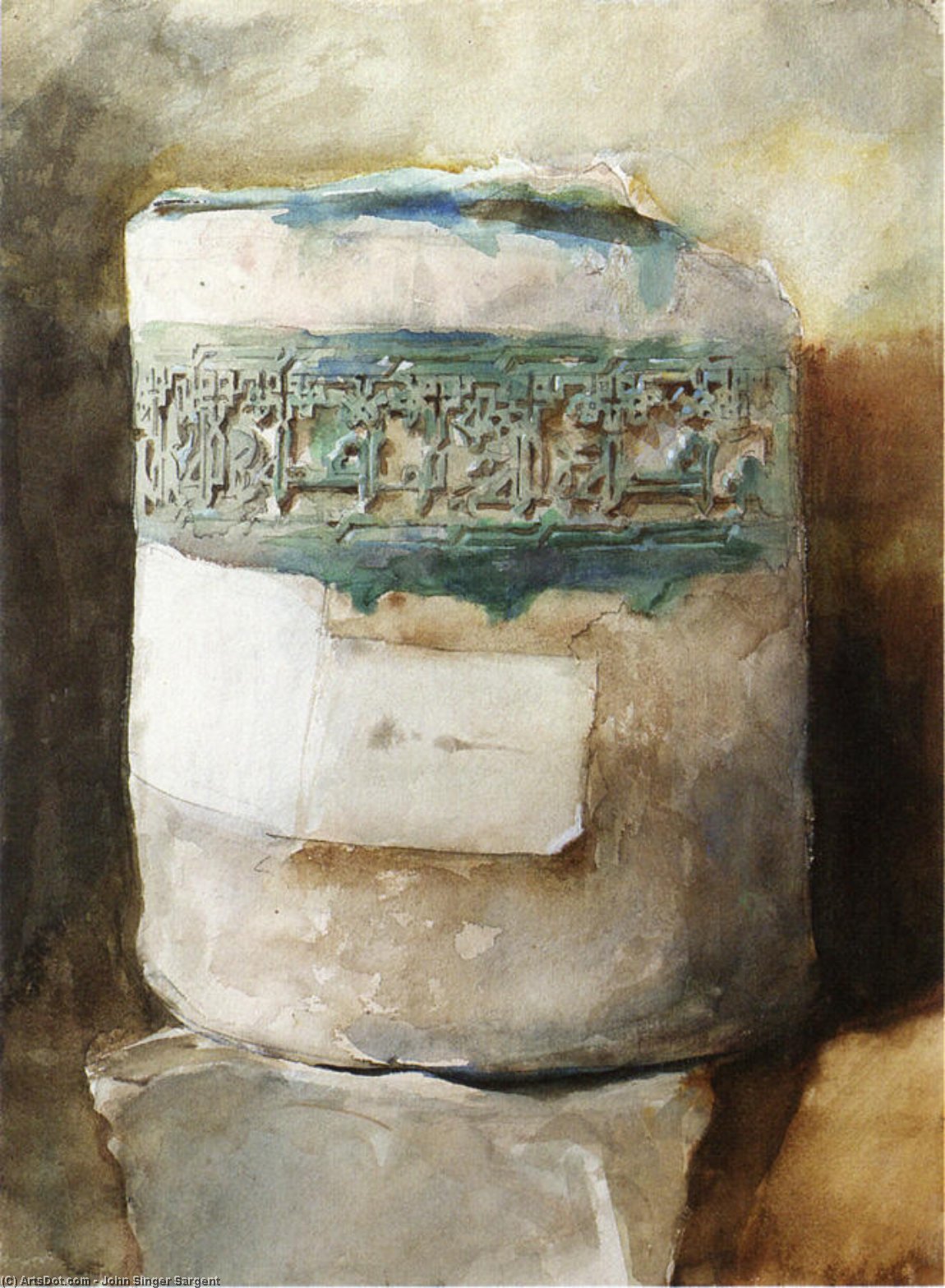Persian Artifact With Faience Decoration — John Singer Sargent