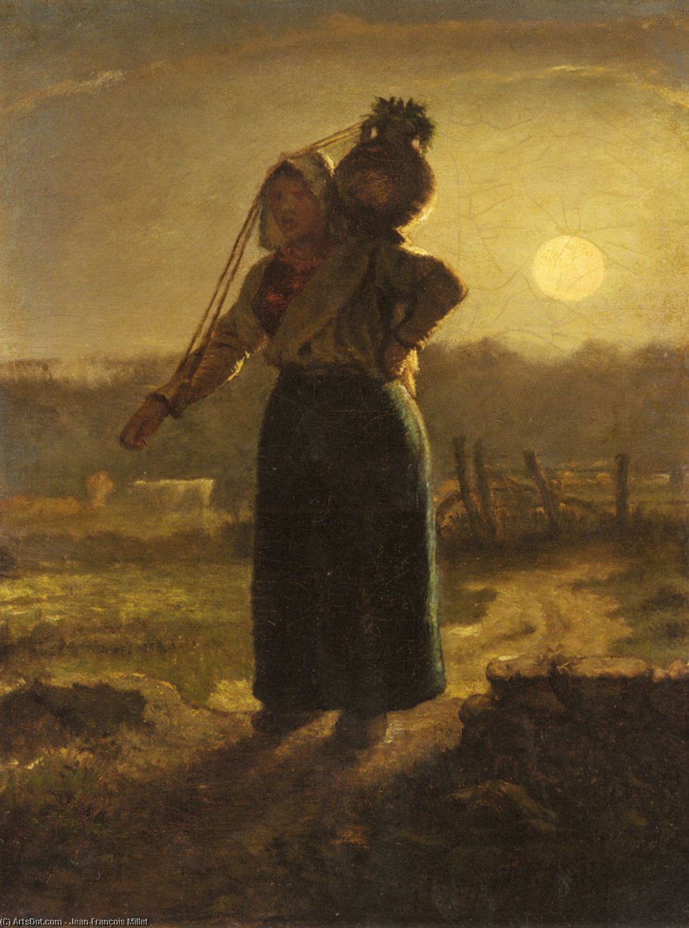 A Milkmaid — Jean-françois Millet