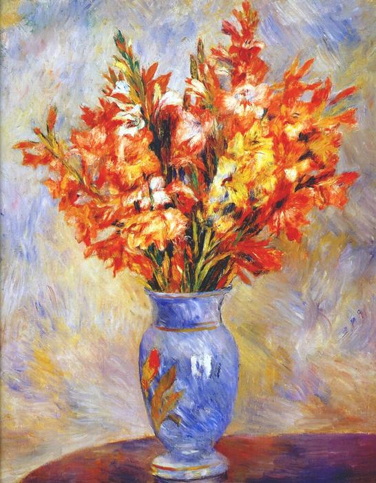 Gladiolen — Pierre-auguste Renoir