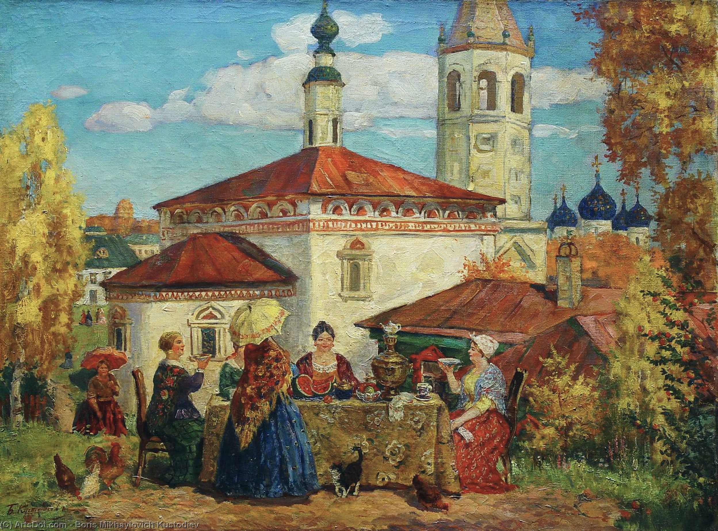At The Old Suzdal — Борис Кустодиев