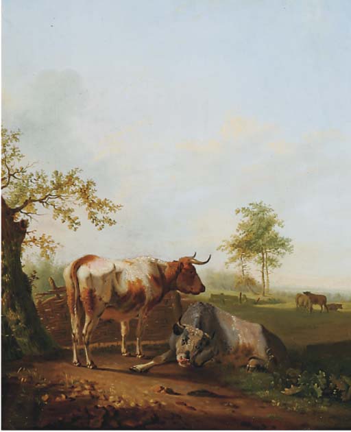 Cattle In A Meadow — Pieter Gerardus Van Os