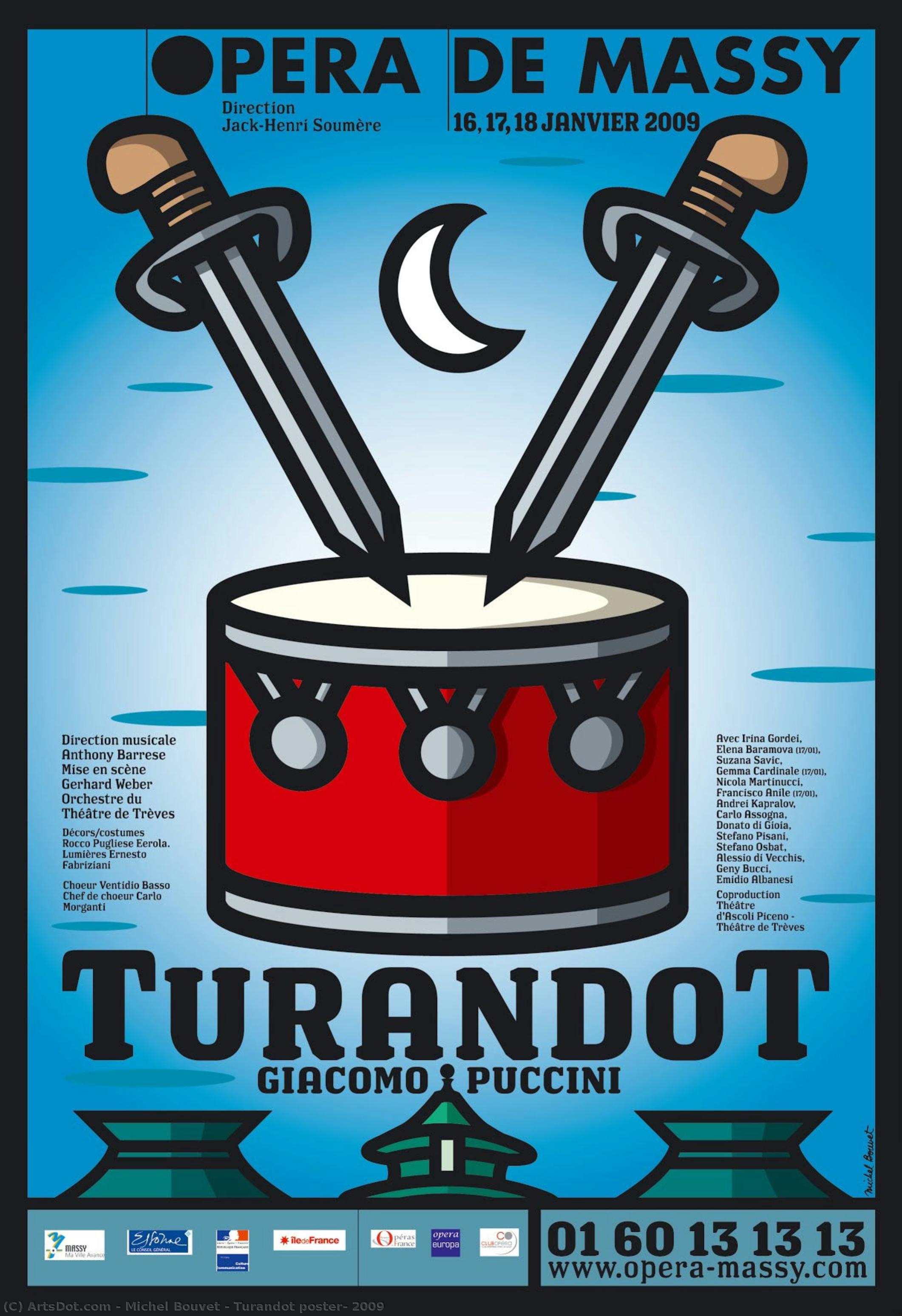 Turandot Poster, 2009 — Мишель Буве