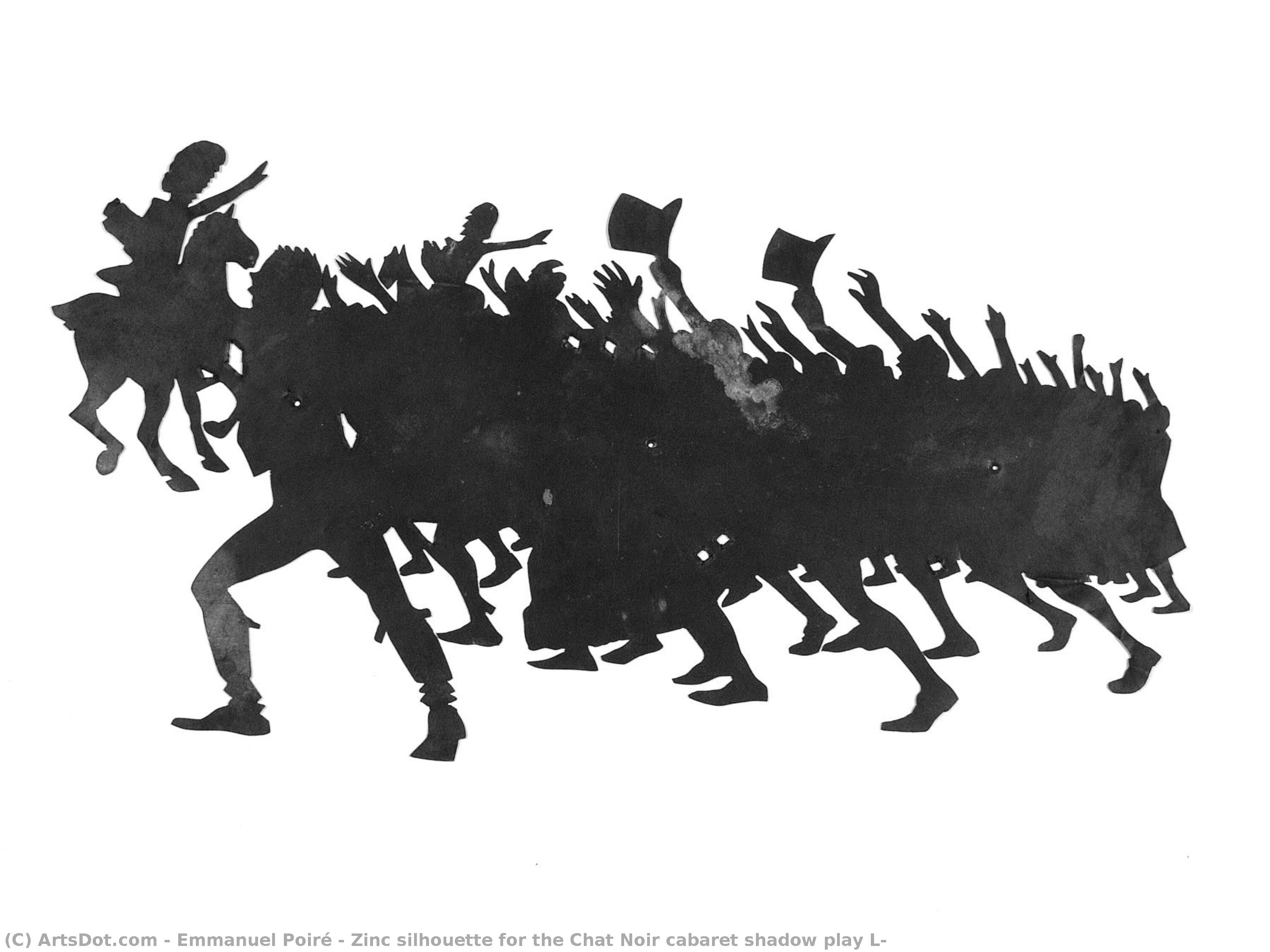 Zinc Silhouette For The Chat Noir Cabaret Shadow Play L — Emmanuel Poiré