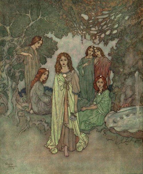 The Fairy Of The Garden — Edmund Dulac
