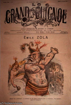 Caricature Of Emile Zola — Charles Lucien Léandre